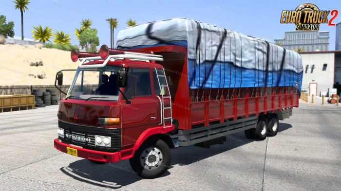 Mod Truck Fuso Goprak Gandeng ETS2: Truk dengan Kekuatan Ganda